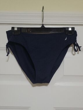 Nautica Dark Navy Side-Tie Bikini Bottoms